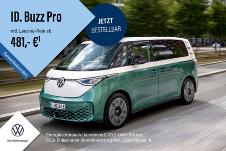 VW ID. Buzz Pro 7-Sitzer langer Radstand Geschäftsleasing